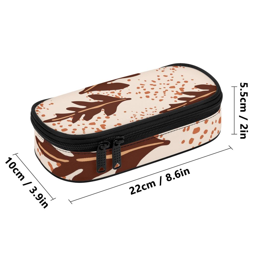 Pen Case Secure Zipper Roomy Interior Durable 300D Polyester with Main Compartment Mesh Pocket and Pen Slots for Classroom Use