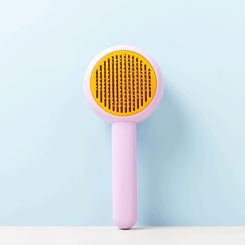 

Pet Combs, Cat and Dog Combs, Hair Removers, Cleaning Supplies, Self-cleaning, Knot-opening, De-floating Hair, One-click Hair Removal Combs OPP bag фіолетовий