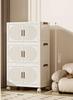 Folding Storage Box Storage Cabinet With Wheels Multifunctional Box With Pulley Household Sorting Wardrobe Organizer Container