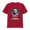 Funny Retro Three Stooges Curly For President Patriotic Print Casual T Shirt Vintage Washed Slightly Versatile Streetwear