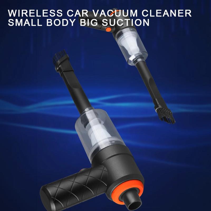 Handheld Cordless Car Vacuum Cleaner Strong Suction Long Battery Life Multiple Nozzles For Car And Home Cleaning