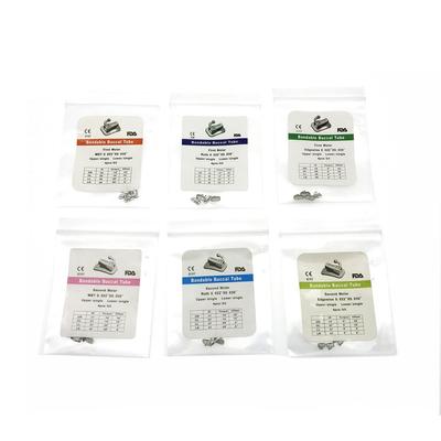 4pcs/Pack Dental Buccal Tube Orthodontic 1st/2nd  Buccal Tube Bondable Roth/MBT/Edgewise 0.022 Slot