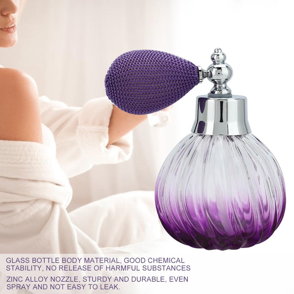 90ML Retro Style Glass Empty Perfume Spray Bottle Refillable Perfume Atomizer Dispenser Bottle