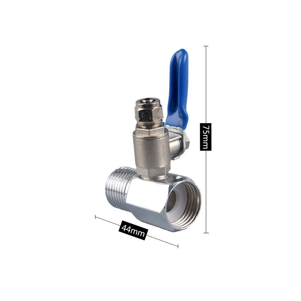 1/4'' 1/2'' Faucet Control Switch Alloy Quick Connector Tap Durable Water Purifier Ball Valve