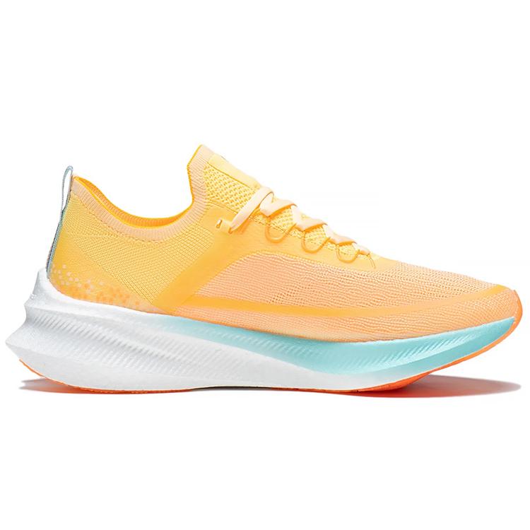 New LiNing Feidian Challenger Low Top Running Shoes Women's Fluorescent Cream Yellow ARMS012-4