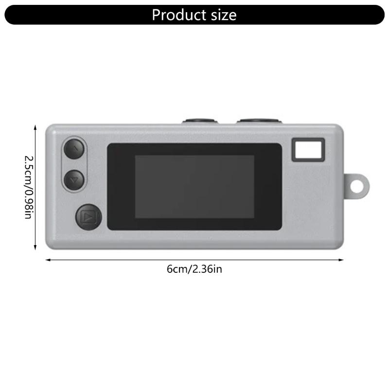 Mini-Kamera-Schlüsselanhänger Kleine Designs Leichter Digital-Kamera-Schlüsselanhänger für Outdoor-Abenteuer & Tägliche Aufnahmen