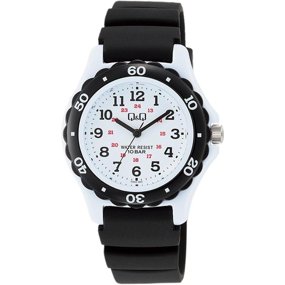 

Нет QQ [Citizen QQ] Часы Citizen QQ Diver 10 Atm Водонепроницаемый уретановый ремешок Белый Черный Vs03 002 Белый Черный