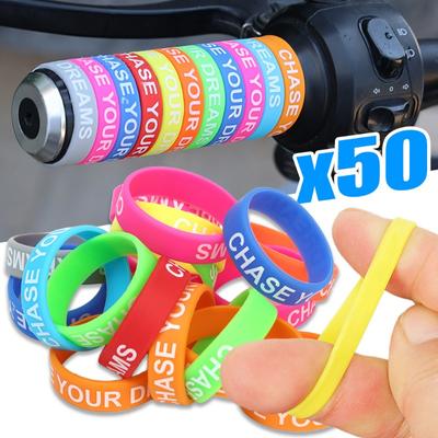 Electric Bike Anti Slip Handlebar Ring 30mm Motorcycle Bicycle Elastic Handle Rings Silicone Handlebar Cover Fishing Rod Ring
