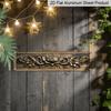 2D Flat - 1pc Namaste Aluminium Sign, Indian Greetings Wall Art, Rustic Farmhouse Decor with Floral Design, Family Summer Plaque for Home, Kitchen