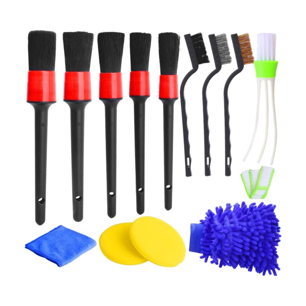 26x Plastic Auto Detailing Brush Set Drill Brush Kit Car Cleaning Tool for Car Wheel Air Outlet Conditioner Cleaning Brushes