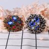 Alloy Drip Color Crystal Diamond Brooch Brooch Brooch, Sweater Accessory Pin