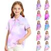 Girls' Polka Dot Print School Uniform T-Shirt Casual Dressy Top for Wear