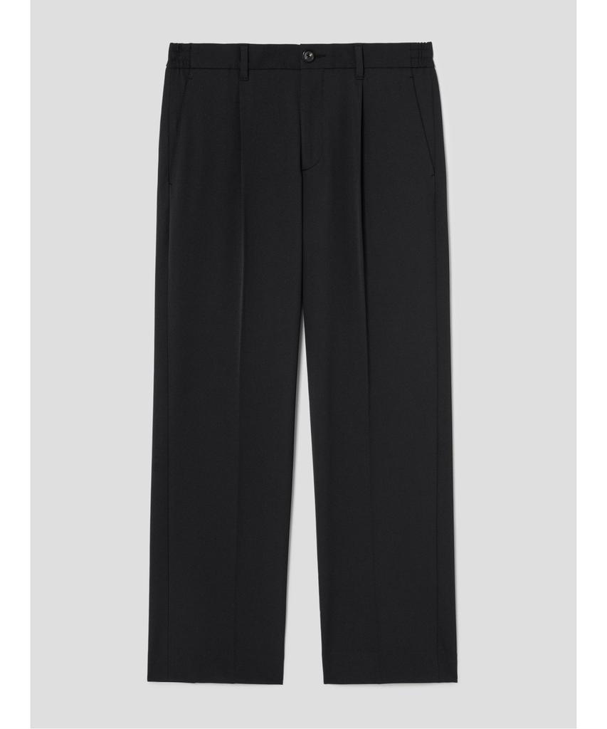 SHIFT.G Ordinary Semi Wide Slacks Black