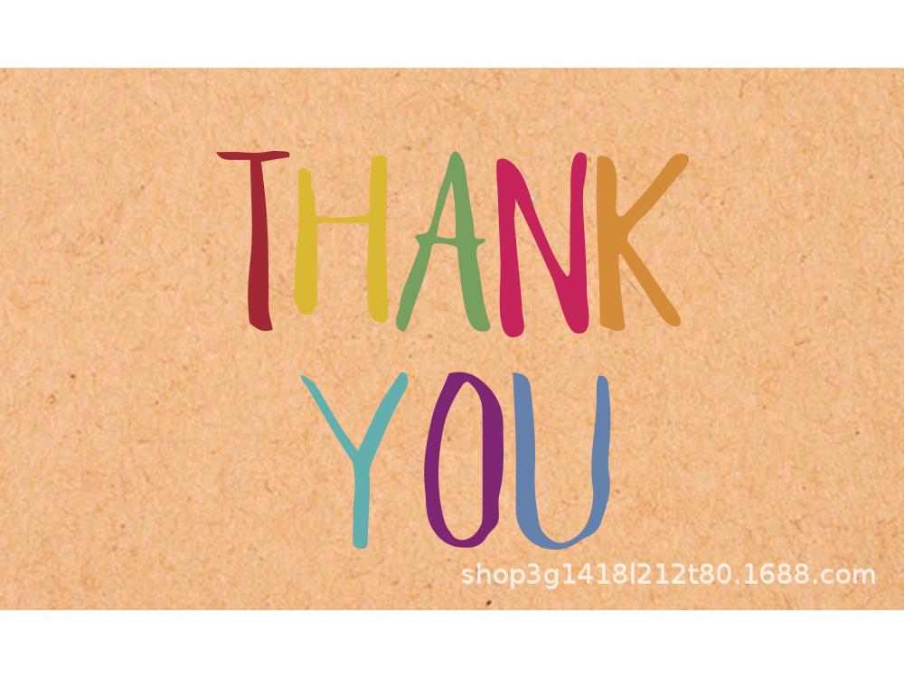 30er-Pack Dankesgrußkarten aus Kraftpapier – Blanko-Geschenkkarten