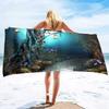 Microfiber Beach Towel for Adults Oversized Travel Beach Towels with Pouch -Quick Dry Pool Towels Large Sand Free Beach Towels