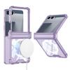 Samsung Zflip7 Mobile Phone Case Transparent Airbag Flip7 Folding Shaft Wireless Charging Full Package Anti Fall