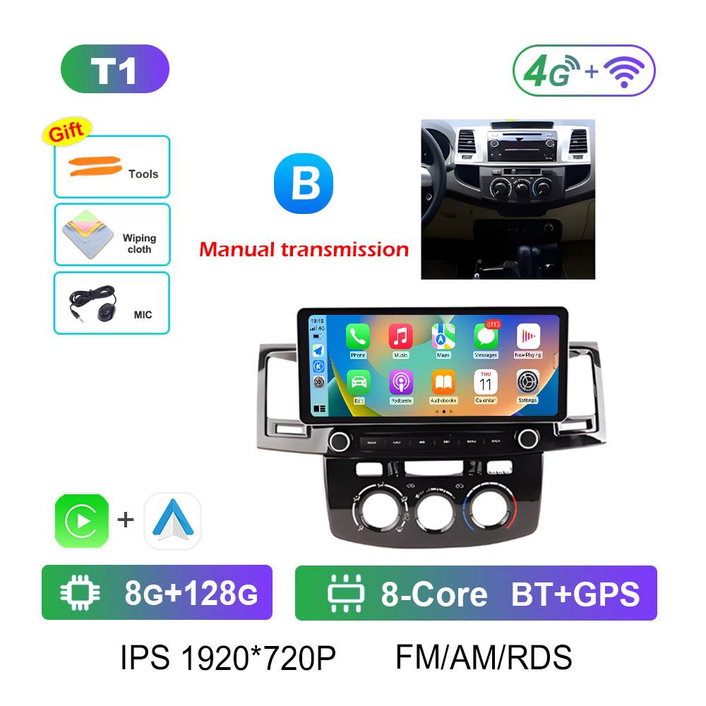For Toyota Hilux 2005 2006 2007 2008 - 2014 Car Video Radio Multimedia Player Android Smart System Navigation GPS Bluetooth WIFI