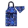 Colorful Candy Style Apron & Cooking Item Set (Water-Repellent, No-Iron) - Includes Apron, Knife, Peeler, Cutting Board, and Triangle Scarf (Sizes 100