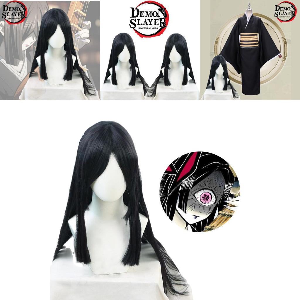 Demon Slayer Cosplay Wig For Nezuko High-quality Long Black Hair