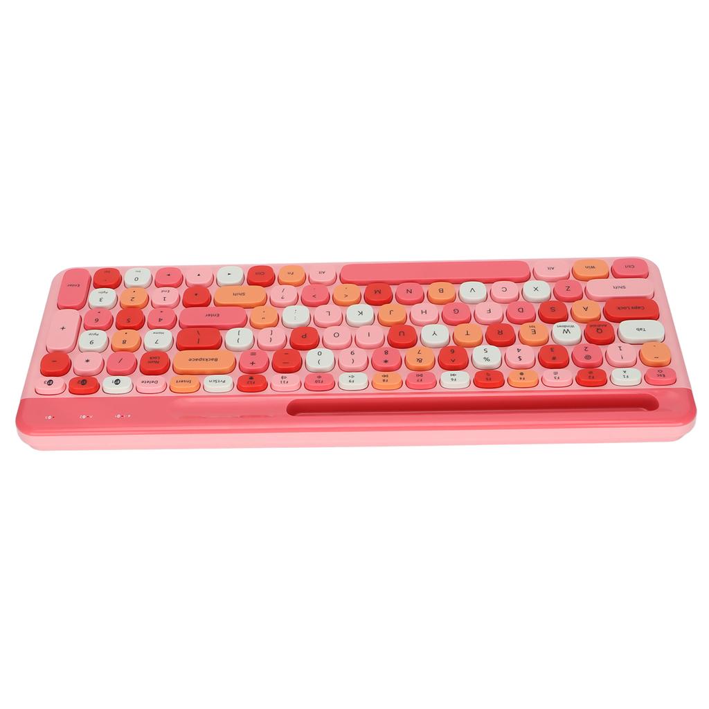 Wireless Keyboard Mini 100 Keys Smart Power Saving Colorful Computer Keyboard for Windows for IOS