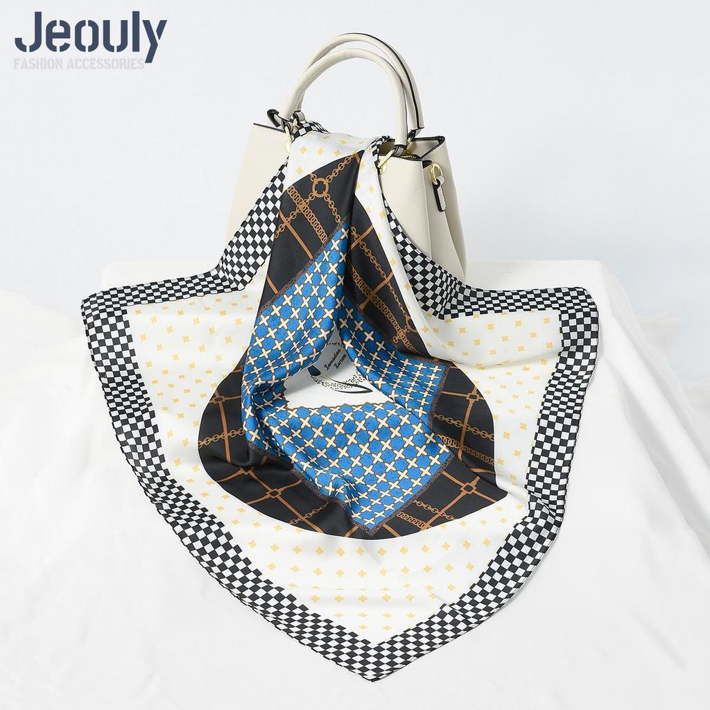 Cross-Border 70cm Silk Cashew Print Scarf - Autumn/Winter Women's Fashion Headscarf