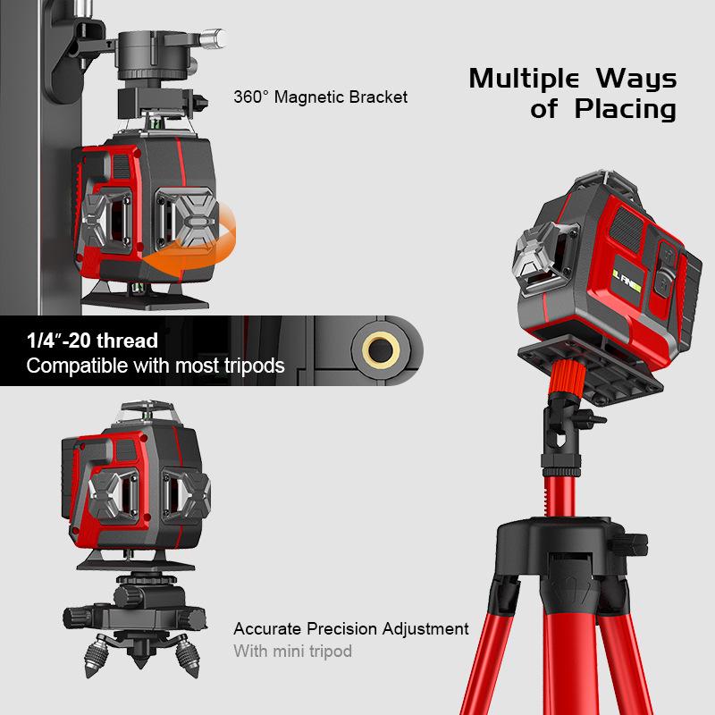 Επίπεδο λέιζερ 16 γραμμών LFINE με βραχίονα 4D/3D