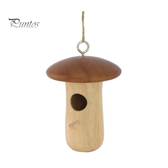 

Домик для колибри, натуральный деревянный домик для гнездования колибри, изготовленный вручную, подвесной домик для птиц для сада и домашнего декора G