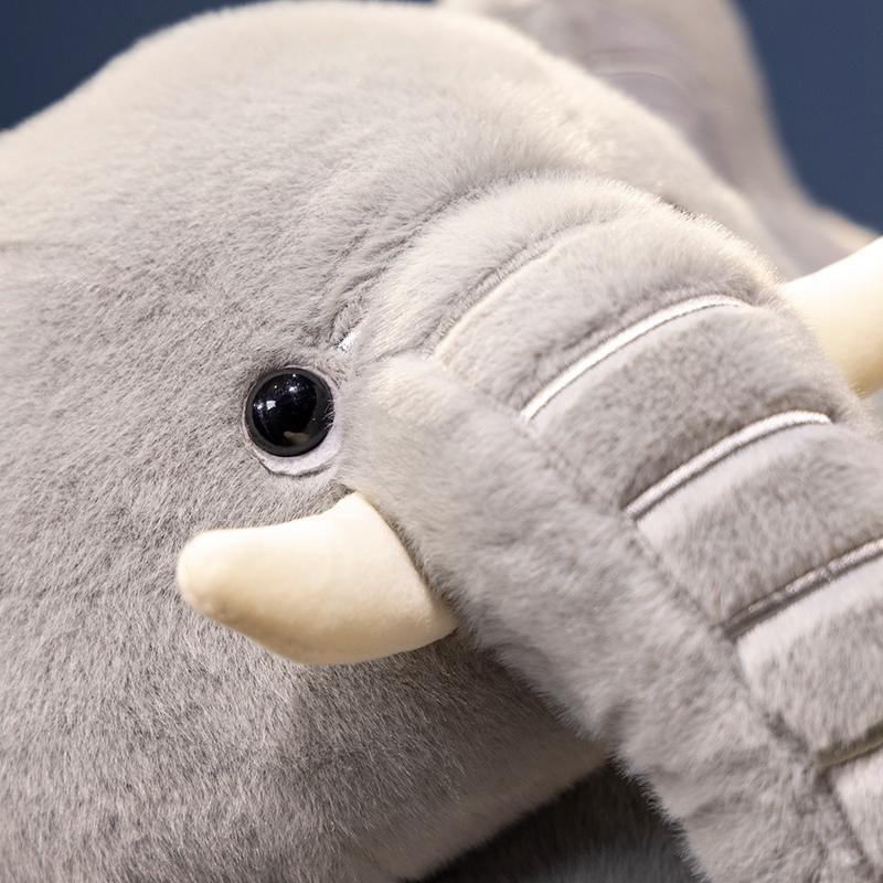 25/40cm Cute Sitting Elephant Plush Toy Lovely Pink Grey Elephant Plushies Stuffed Animal Doll Gifts