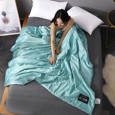 Luxury Stain Fabric Summer Quilt Quilting Mint Fiber Filling Soft Silky Summer Blanket Washable Air Conditioner Thin Comforter