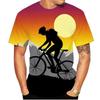 3D Printed Cool Bicycle T Shirt For Men Outdoor Cycling Pattern Tees Summer Loose Round Neck Tops Short Sleeves