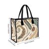 Bohemian Leaf Pattern Tote Bag Casual Large Capacity Daily Carry Handbag