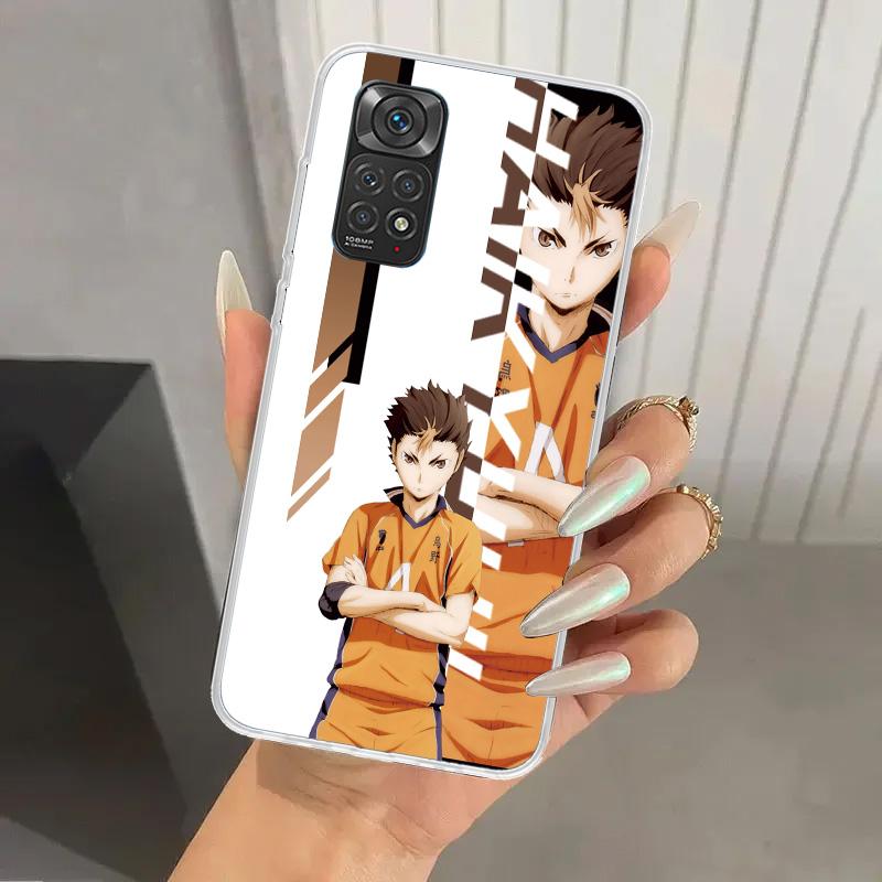 Anime Haikyuu Oya School Volleyball Phone Case for Xiaomi Redmi Note 15 14 14S 13 12S 12 Pro 11S 11 Plus 11T 11E 10S Soft Funda