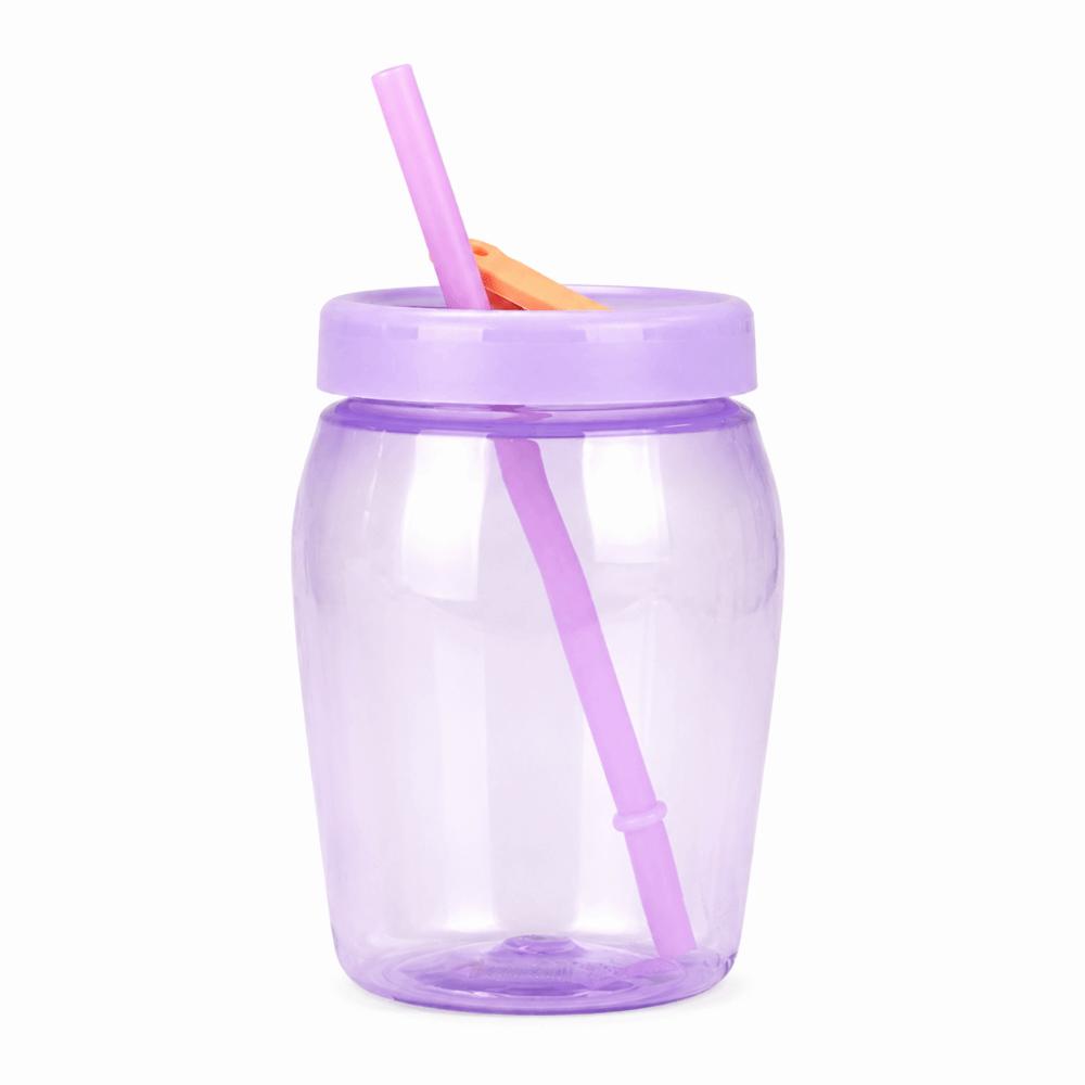 550ml Sippy Tumbler with Straw Coffee Cup Multi-functional Double Drinking Cup  Coffee Juice Milk