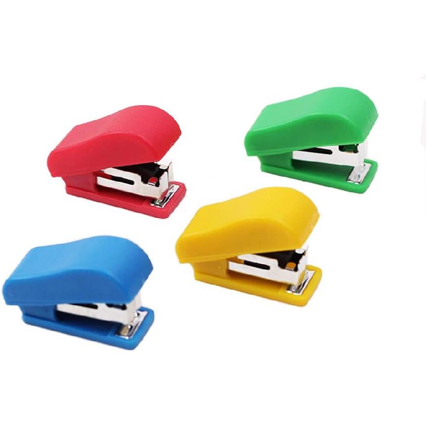 10 Set Mini Office Stapler with 10# Staples, Portable Desktop Stapler for Students