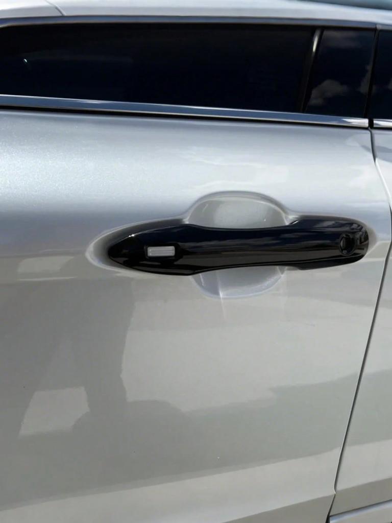 4 Pcs ABS Side Door Handle Cover Trims for Toyota Camry 2018 - 2025, Black with 2 Smart Entry Holes