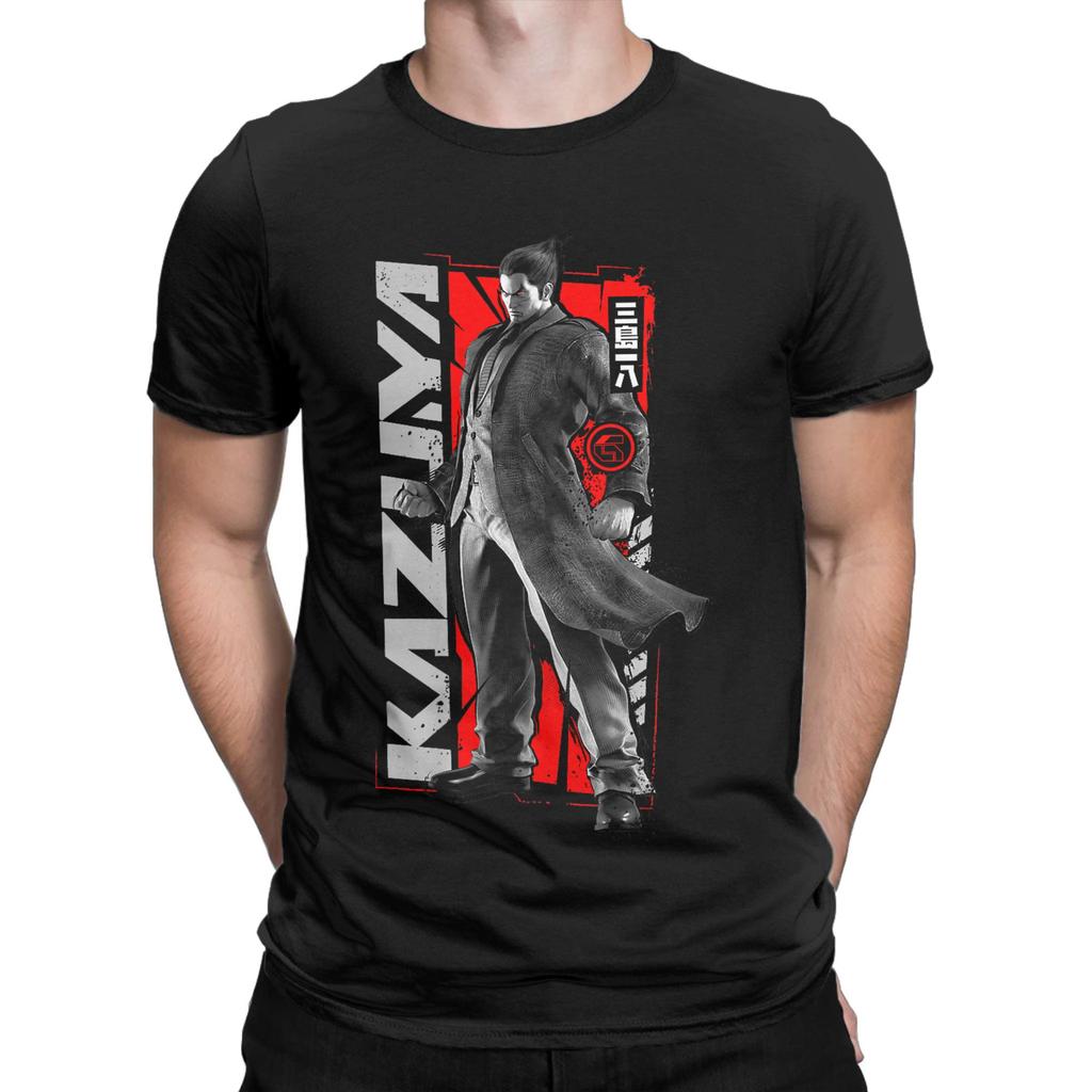 Mens Tekken Game T Shirt Cotton Clothing Vintage Short Sleeve Round Neck Tee Shirt Plus Size TShirts