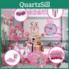 Festive Unicorn Kids Birthday Party Supplies Packed With Joyful Plates Cups And A Charming Banner