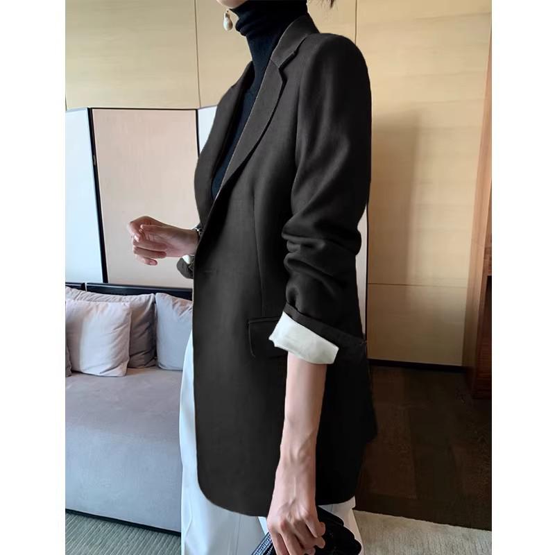 New Women's Slimming Woolen Suit Jacket - Autumn/Winter Fashion Collection