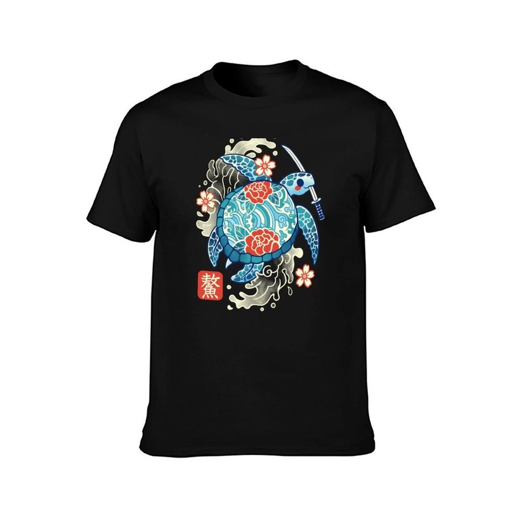 Japanese Sea Turtle TShirt Sporty Casual Quick Dry TShirt