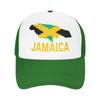 Jamaica Flag Jamaican Mesh Baseball Cap Adult Casual Sun Hat Dad Hat Adjustable Polyester Sun Caps Summer Trucker Hats