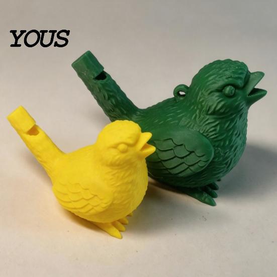 Kids Bath Toy Whistle 2Pcs Bird 3D Printed with Water Chamber Realistic Warbling Sound for Outdoor Play Camping Party Favors Fun Novelty Gift