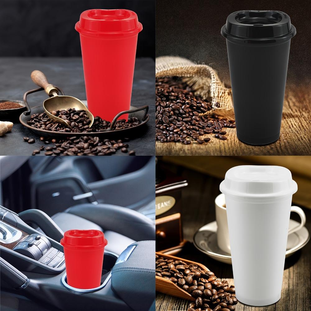 5pcs Reusable Coffee Cup 16 Oz Milktea Cup Drinkware Coffee Mug Office