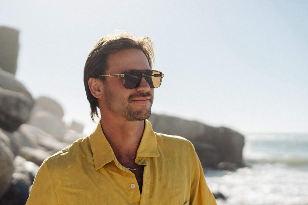 Sluneční brýle MARQEL Hnědé želvovinové UV400 L6141