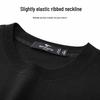 SEPTWOLVES Men's Embroidered Ice Silk Round Neck T-shirt