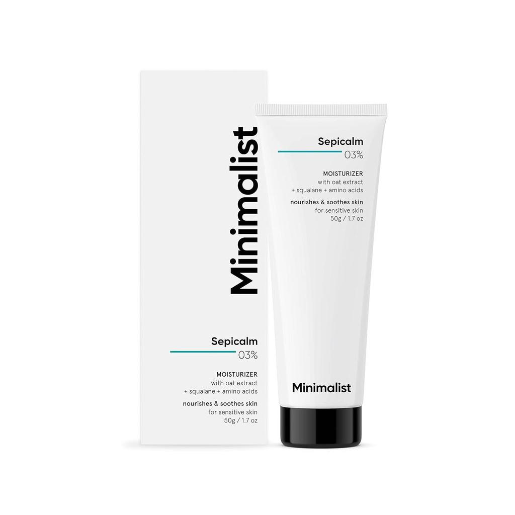 Moisturizing Cream for Sensitive Skin with Sepicalm 03% (50 G), Sepicalm 03% Moisturizer for Sensitive Skin, Minimalist