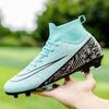 Football shoes men's autumn high-top long broken nails student children boys professional training football shoes