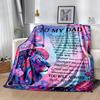 Love Letter To Dad Flannel Blanket-Soft and Suitable for Sofas,Beds,Offices,Travel,All Seasons,Great Gift for Holidays and Birthdays.