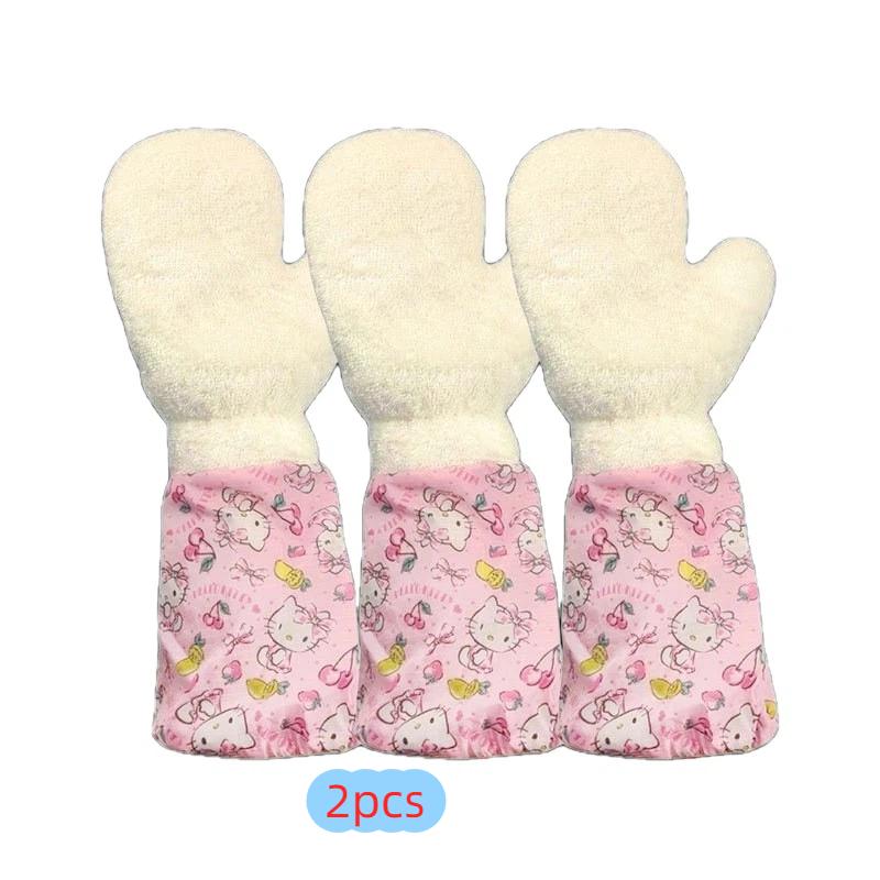 Długie Pogrubione Rękawice do Mycia Naczyń Rękawice do Mycia Naczyń z Drutem Stalowym Ochrona przed Oparzeniami Wodoodporne Wielofunkcyjne Artefakt do Czyszczenia Kuchni