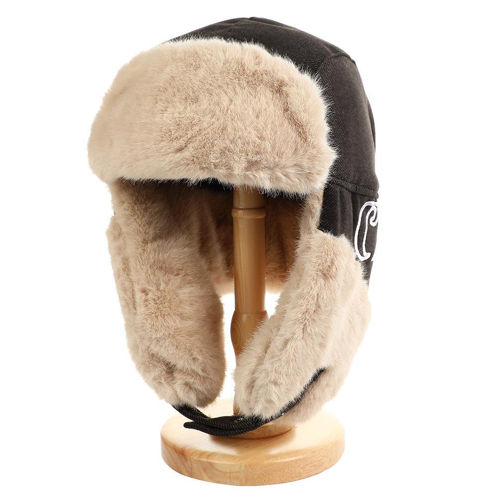 Lei Feng Hats for Men and Women In Autumn and Winter Thickened Warm Artifact Plush Hat Outdoor Cycling and Skiing Versatile Ear Protection Hat