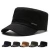 Hat Men Casual Cotton Military Caps Captain Flat Cap Sunshade Baseball Cap Training Cadet Army Trucker Cap Visors Hat Peaked Cap